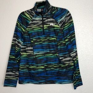 Fila Zebra Green and Blue SweatShirt
